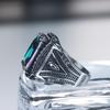 Fashion Vintage Punk Colorful Stone Rings Stainless Steel Handmade Turkish Signet Ring for Men Women Luxury Jewelry Wholesale