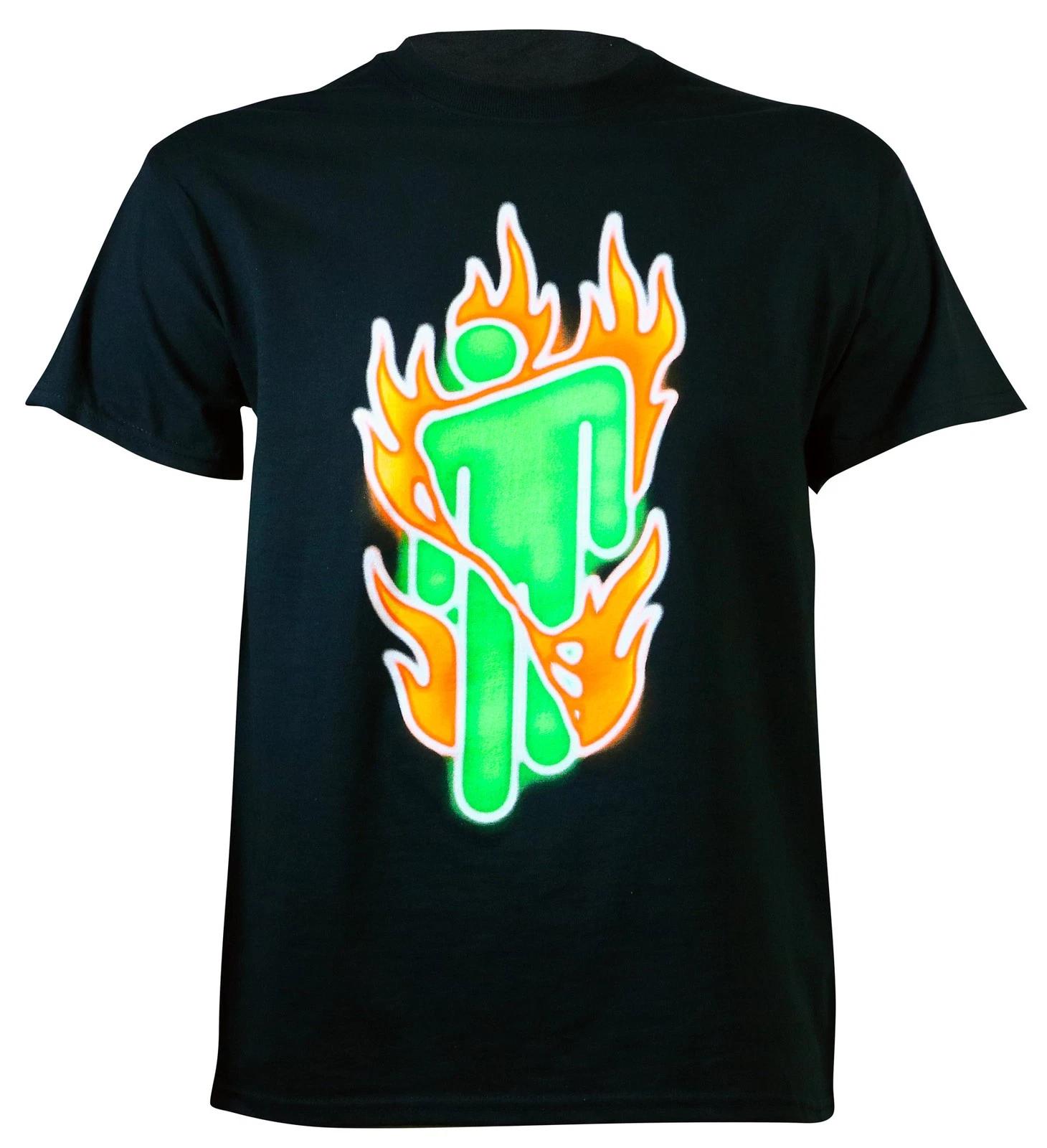 Authentic Billie Eilish Burning Blohsh Black T-Shirt 2XL NEW XL