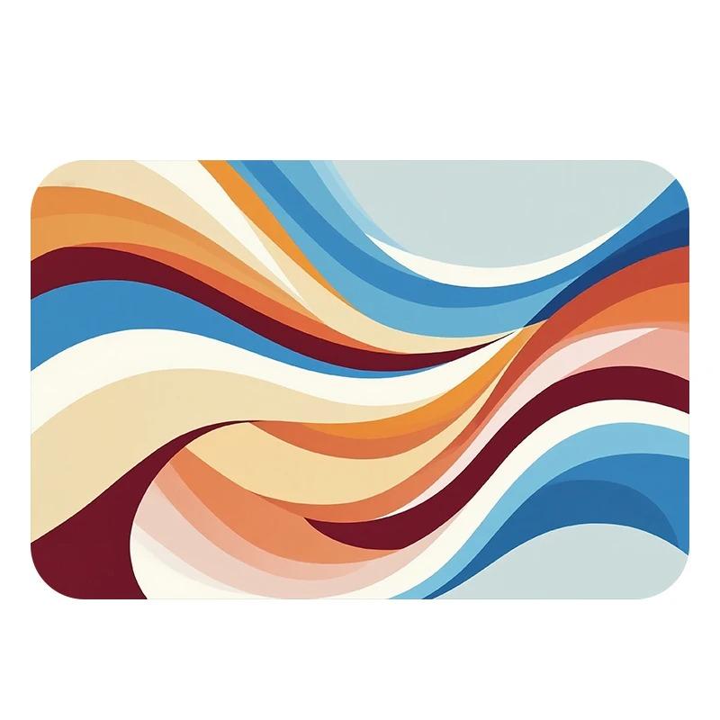 Nowa Kolorowa Geometryczna Mata Podłogowa Antypoślizgowa do Łazienki Sypialni Dywany Miękka Mata Podłogowa Wejścia Zewnętrzna Wewnętrzna Mata Dekoracja Domu