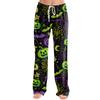 Women Loose Fit Halloween Themed Printed Casual Pants Elastic Waist Relaxed Trousers for Daily Wear Home Lounge
