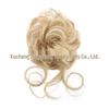 Euro-American Floral Messy Bun Wig - Long, Fluffy Clip-in Hairpiece