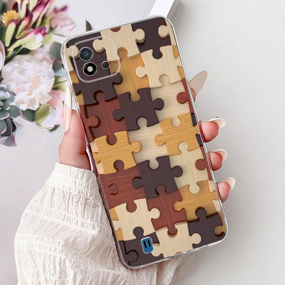 For Realme C11 (2021) RMX3231 Fashion Cool Pattern Phone Case For Realme C11 2021 Soft Silicone TPU Cases