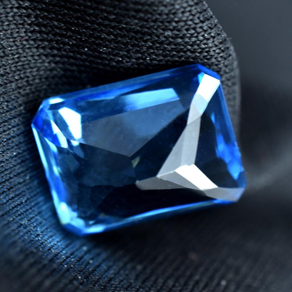 Natural Blue Emerald 11.00 Ct CERTIFIED Rare Sapphire Men's Rings Loose Gemstone AR-609