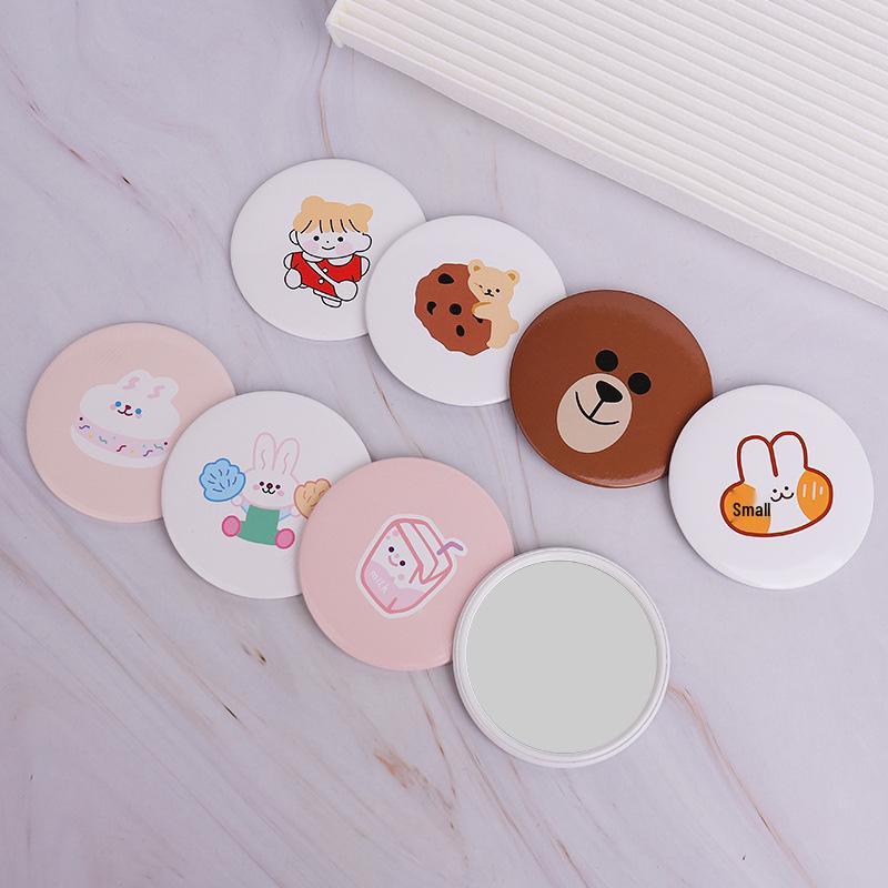 Chic Portable Pocket Mirror: Ins Style Handheld Makeup Accessory for Women and Students