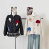 Autumn/Winter Cute Cartoon Mushroom Knit Cardigan – Age-Reducing, Soft & Cozy, Loose Long Sleeve Women's Sweater Coat.