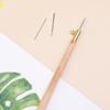 Wooden Handle Embroidery Needles Multi Size 3 Needles Crochet Needles Knitting Hook Cross Stitch Needles Beaded Embroidery