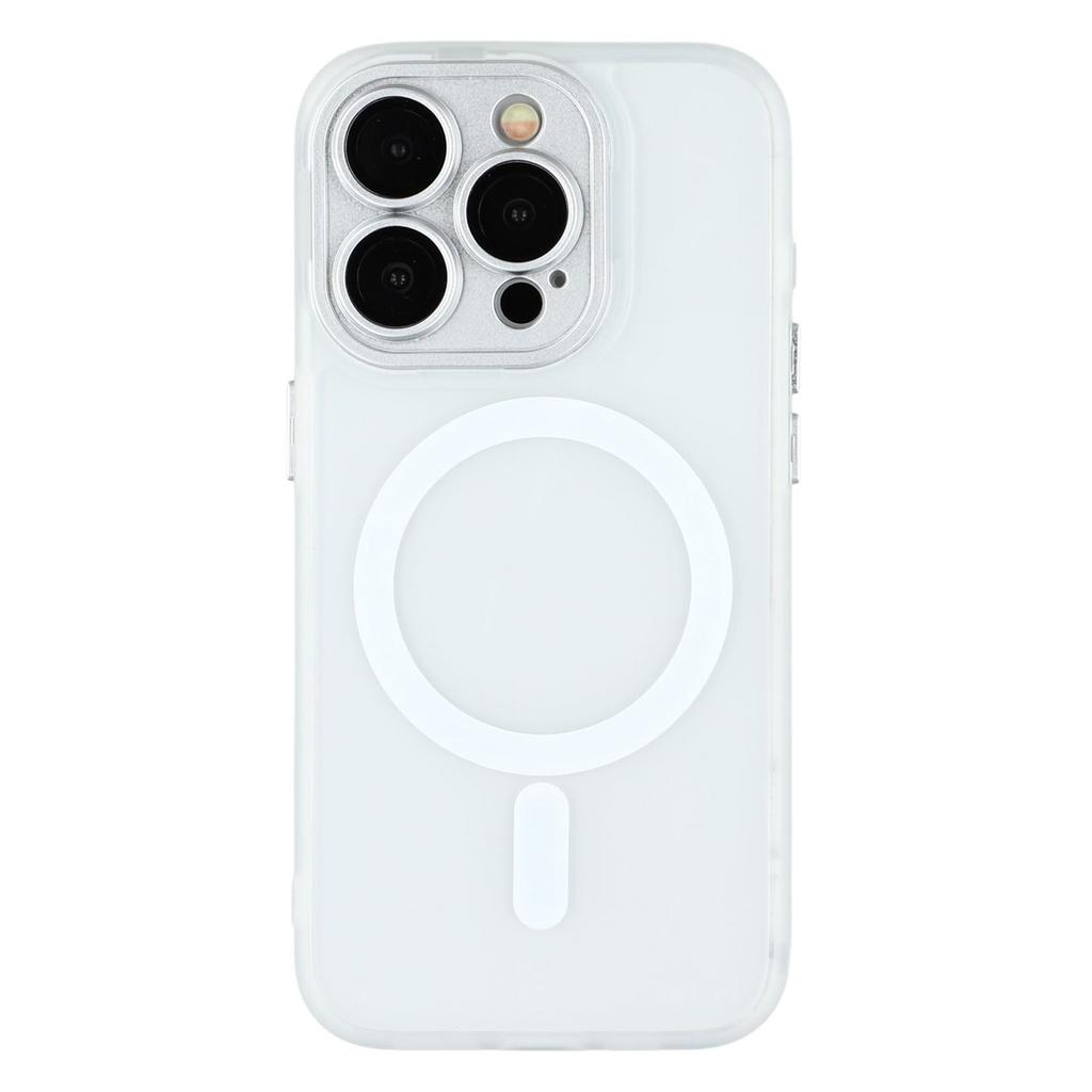 For iPhone 13 Pro Case Compatible with MagSafe PC+TPU Matte Phone Cover with Glass Lens Film