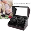Mechanical Watch Winder for 4 Automatic Watches Holder Storage Display Case (Red Black,  )
