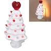 Xmas Tree Night Light Ceramic LED Plug Into Wall Decorative Lamp for Home Kids Room Bedroom Hallway 