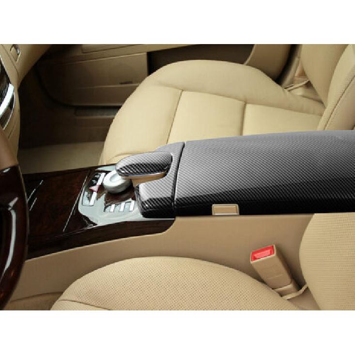 For Benz S Class W221 ABS Carbon Fiber Center Console Armrest Box Panel Cover