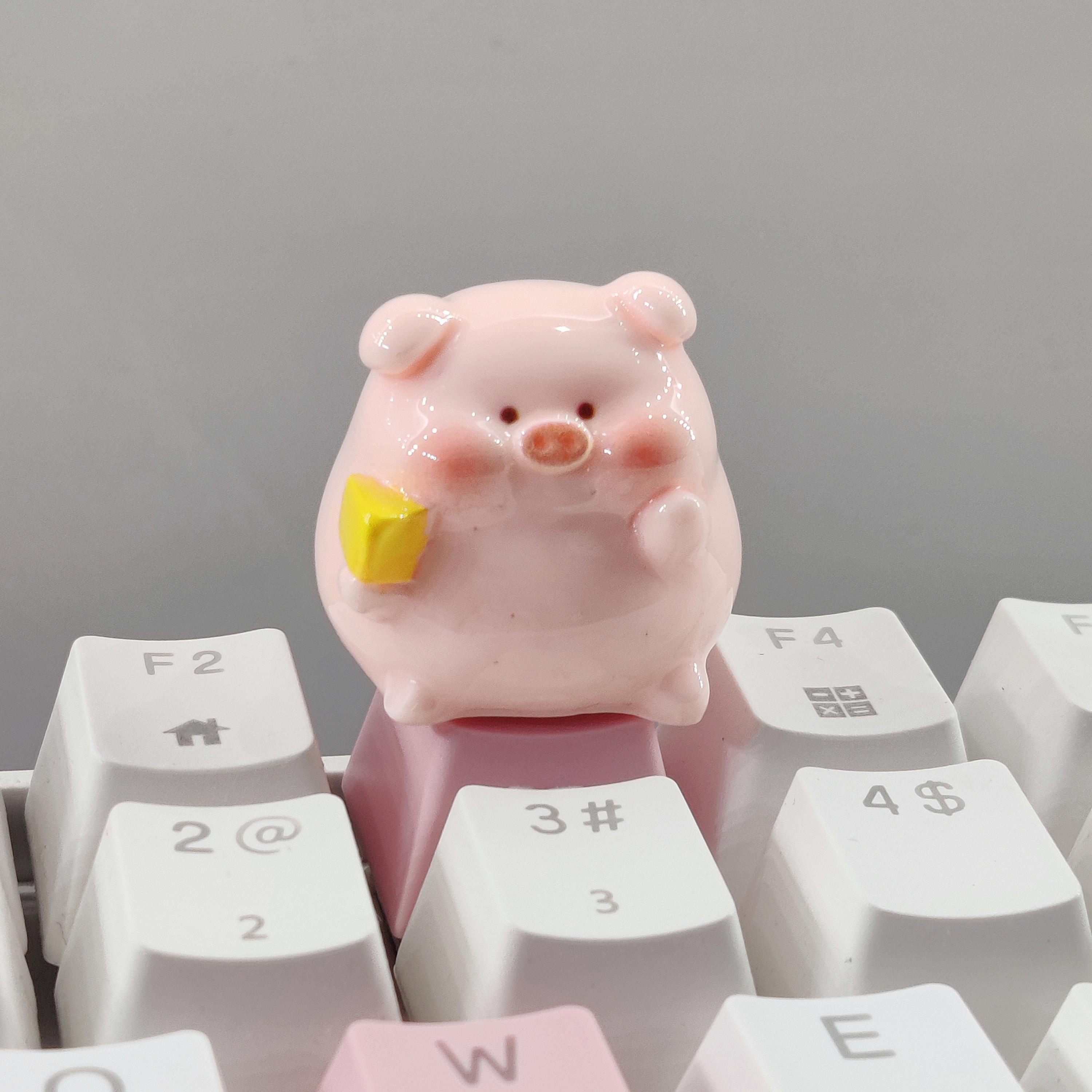 

Ручная работа Креативные Милые Розовые Мультяшные Свинки Персонализированные Колпачки для Клавиш Одиночные R4 Крестообразный Механическая Клавиатура Добавлены Колпачки для Клавиш евангелион