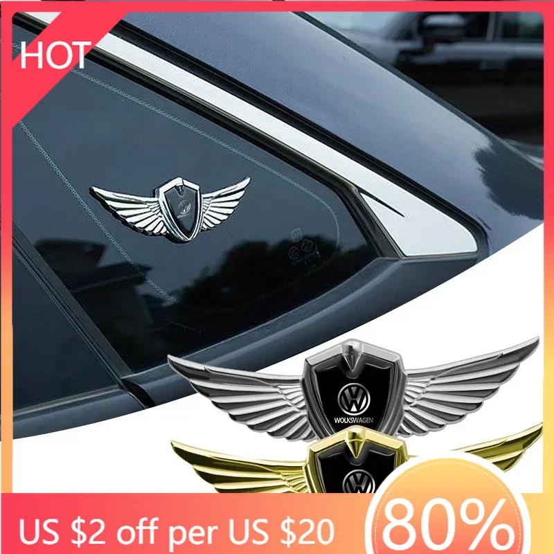 2025 Hot Emblème de Voiture Ailes Métalliques Autocollant de Décoration de Carrosserie Pour Volkswagen Polo Passat B5 B6 B7 T4 T5 Golf 4 5 6 Tiguan Jetta GTI Acc