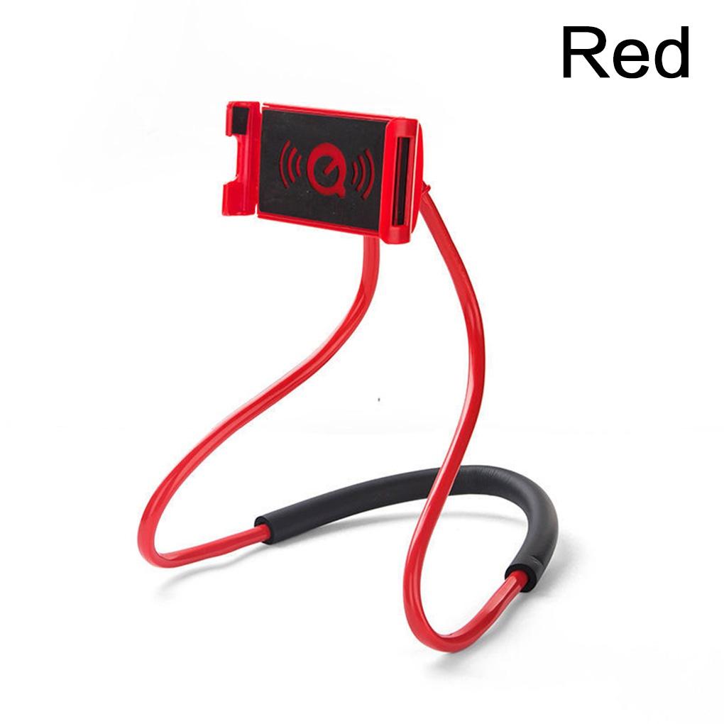 Supporto per Selfie Stick retrattile da appendere al collo, staffa regolabile a rotazione libera a 360°, supporto universale da scrivania, letto, auto, per cellulare pigro