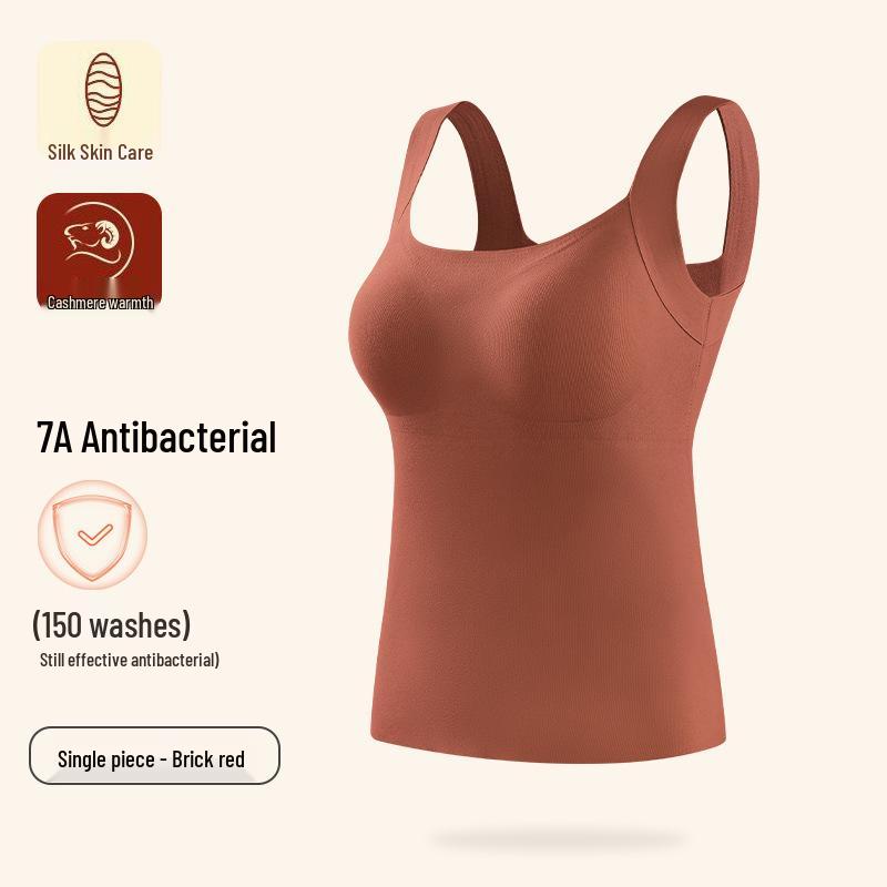 

Женский утолщенный флисовый жилет: Без рукавов, хлопковая, сексуальная, обтягивающая, идеально подходит для многослойного ношения осенью/зимой XL (105-120 cm)