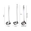 652F Long Handle Oil Soup Separate Spoon Home Strainer Cooking Colander Kitchen Stainless Steel Ladles Dinner Tableware