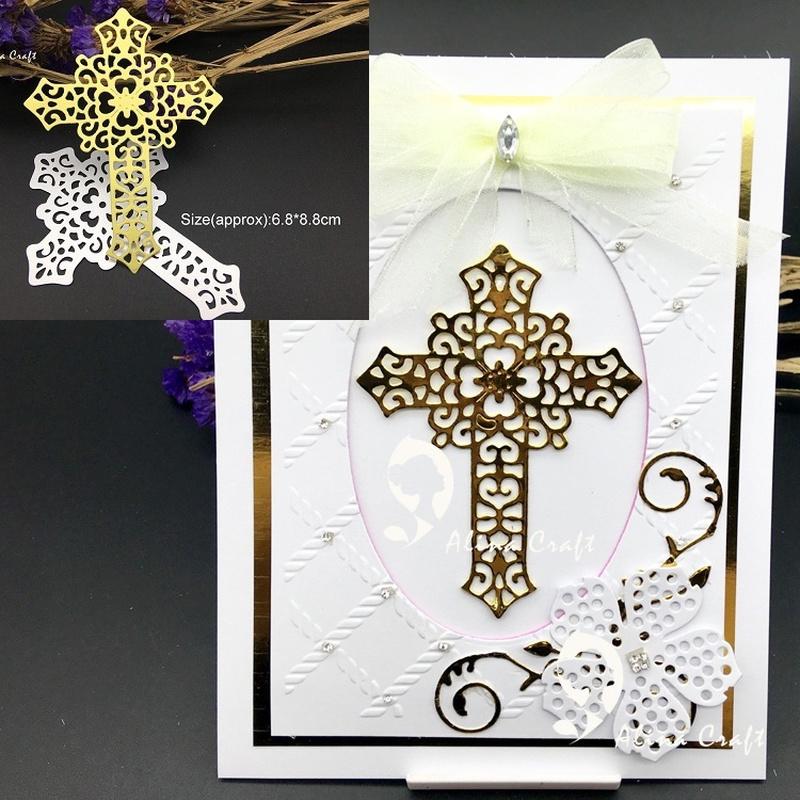 The Art of Hollowed Out Crosses Metal Cutting Dies for Scrapbooking Embossing Stencils Card Making Craft Decor