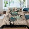 Surf Soft Duvet Cover Set Beach Printed Hawai Vacation Beding Set for Adult People Women Girl Tropical Botanical Polyester Warm Comforter Cover