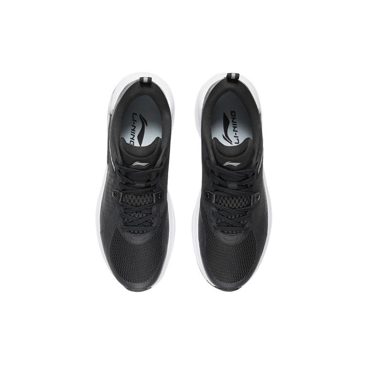 Li Ning Cushioning Slip Resistant Abrasion Resistant Low top Casual Shoes Men's Black AGLR331-1