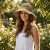 Big Brim Knitted Bucket Hat French Style Sun Protection Cap Fashion Straw Sun Hat  Outdoor