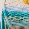 Yellow Macrame Wall Hanging 11.81x 23.62in Boho Tapestry Wall Art  for Apartment
