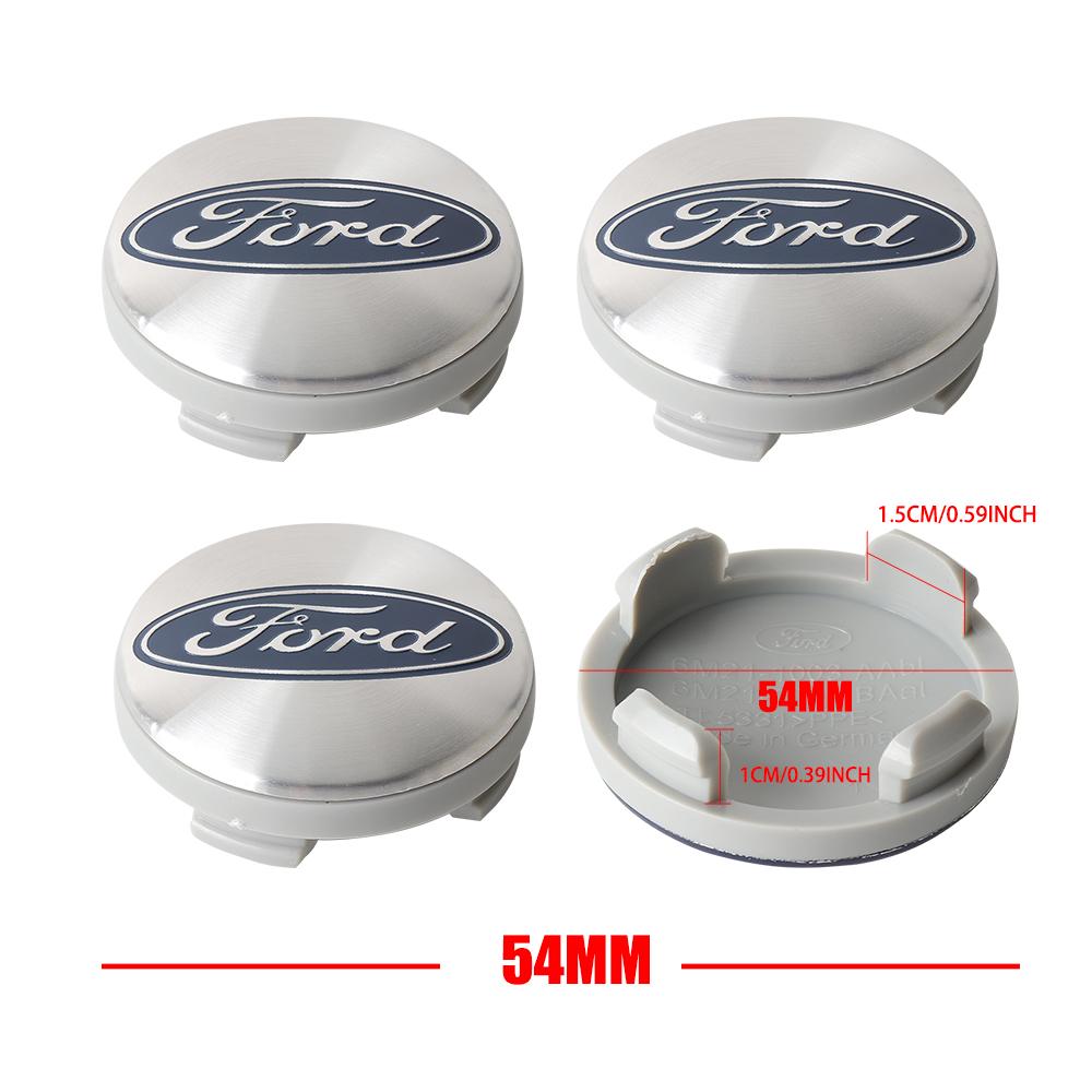4Pcs 54mm For Ford Focus Mk4 Fiesta MK7 Kuga Smax Ranger Mustang Car Wheel Center Hub Cap Cover Tire Hubcaps Auto Accessories