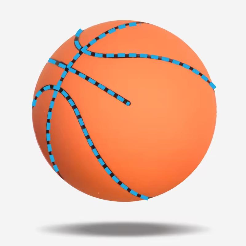 Mini 6CM Rubber Small Basketball Super High Elastic Foam Decompression Hollow Elastic Ball Children Decompression Toy Mini Gift
