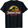 Jurassic Park Deep Red Fire Colors Logo T-Shirt