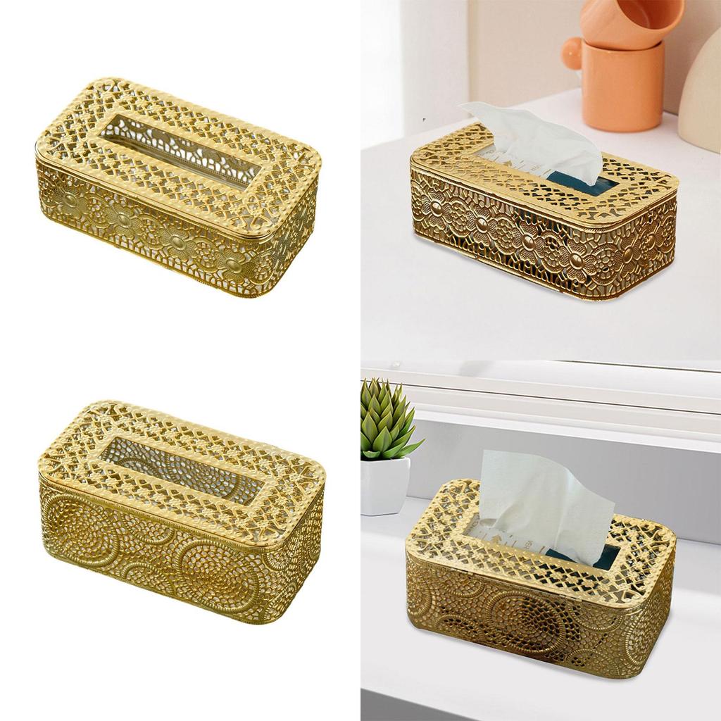 Tissue Holder Luxury Facial Tissue Case Bathroom Toilet Paper Holder for Kitchen