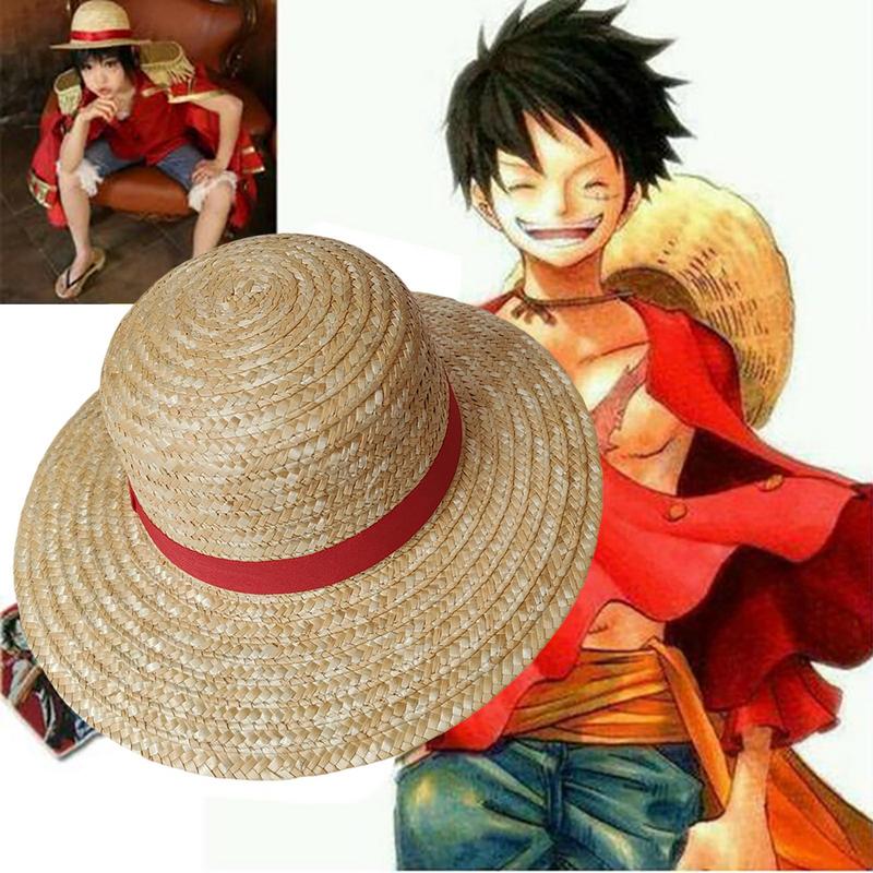 Straw Hat for Men Women, Multifunctional Luffy Cosplay with String Sun Beach Party Travel Performance Costume Straw Caps