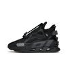 At91 Tessuto Pelle Sintetica Assorbimento degli Urti Antiscivolo Resistente all'Usura Scarpe da Corsa Basse Scarpe da Corsa da Donna Nere 122148851-2