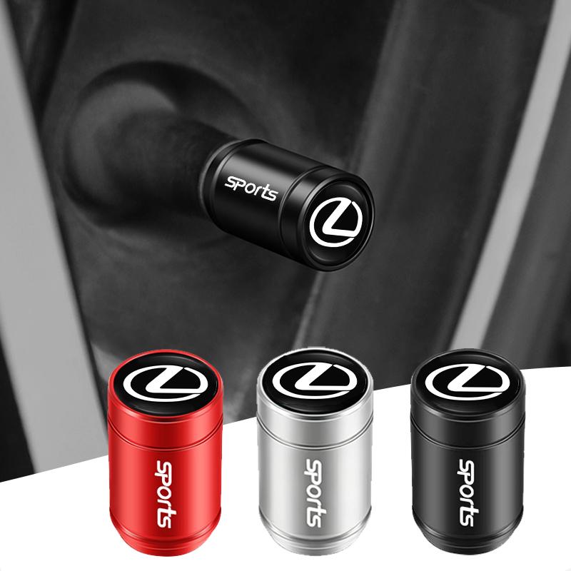 SKIA7 4Pcs Car Tire Valve Caps Alloy Dust Cap For Lexus RX330 IS250 Ct200h ES300h RX350 IS300h ES350 Car Styling Accessories Valve Cap