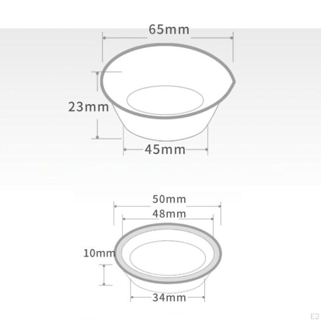 Makeup Palettes Round Paint Tray Metal Blending Kits Pigment Mixing Cups Palette for Art