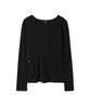 Lense Diagonal Button Tee Black