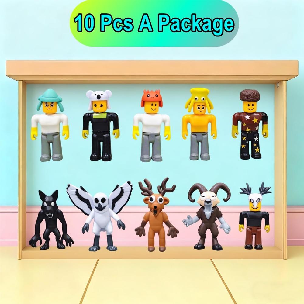 99 Nights in The Forest Action Figure Toys 10 Pcs The Deer Owl Ram Monster Figures for Game Fans for Kids Collectors