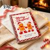 Compact Gift Presentation Folder Christmas Card Book, 7" x 5" Spiral Bound Merry Portable Memory Keeper for Cash Booklet, Greeting Album, Personalized