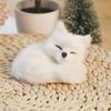 New Plush Simulation Furry Fox Model Squatting Sitting Fox Table Decoration Animal Static Stuffed Figure Kid Party Festival Gift