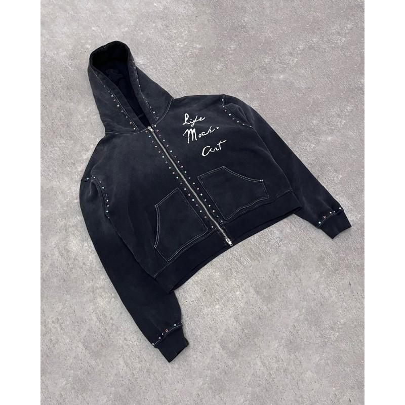 Felpa Unisex Oversize con Cappuccio e Stampa Grafica 3D Streetwear Cotone Pullover Adolescenti Adulti