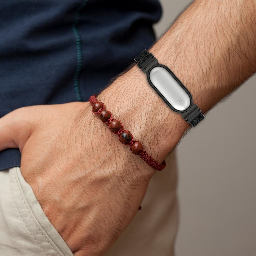 Nylonband mit Metallrahmengehäuse für PLAUD NotePin AI Wearable Voice Recorder Magic Tape Strap