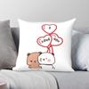I Love You Dudu Bear Bubu Pillowcase Polyester Linen Velvet Printed Zip Decor Pillow Case Sofa Cushion Cover 45x45