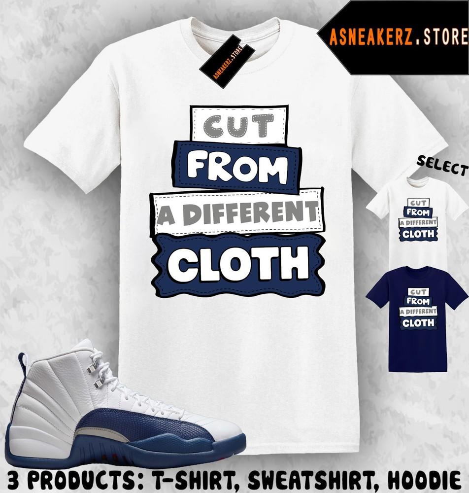 Tee Shirt Matching AJ 12 French Blue 2025 Match Sneaker Cut From Different Cloth Unisex T-Shirt XXXL