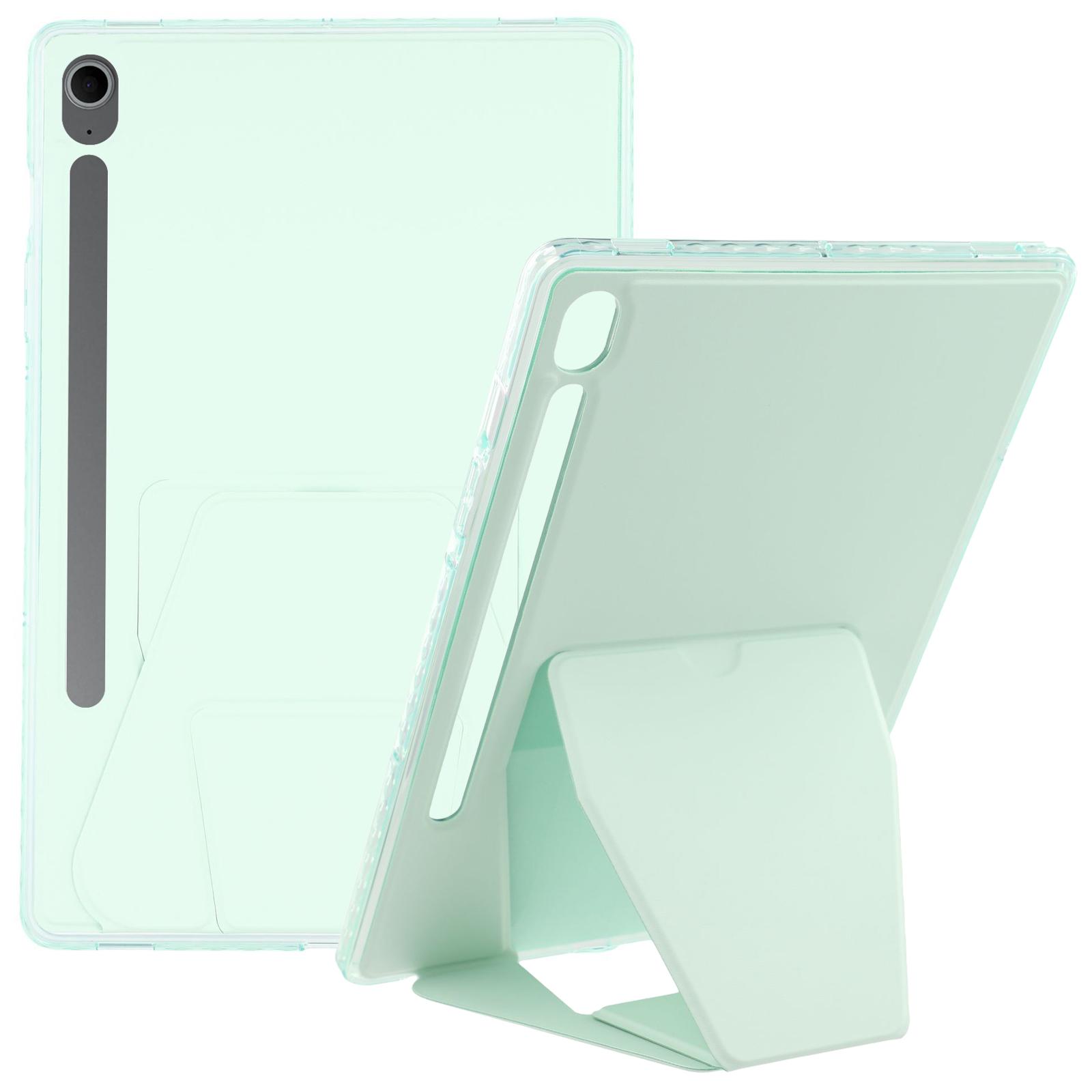 

Чехол для планшета для Samsung Galaxy Tab S10 FE/S9 FE/S9 TPU PU кожа подставка-подставка Green