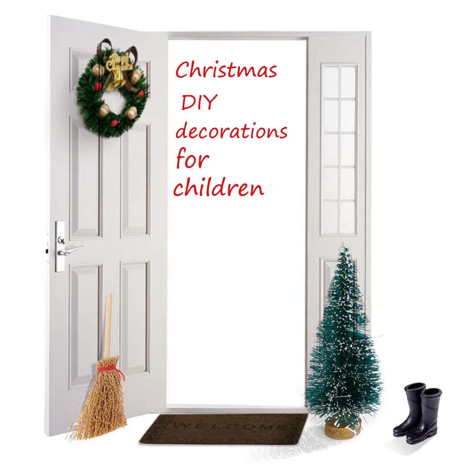 

Рождественская елка из фетра своими руками с украшениями для детей, рождественские подарки, дверная настенная подвеска