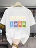 Unisexs Casual ShortSleeve CrewNeck TShirt Humorous Periodic Table Design Versatile Printed Top with Slight Stretch