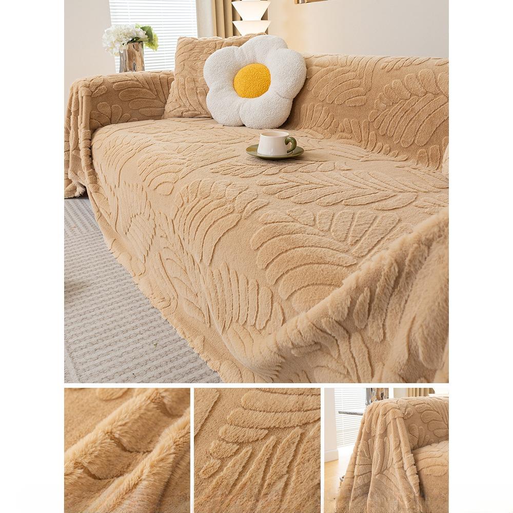 Winter Thickened Rabbit Plush Sofa Cover Cloth A Whole Piece of Full Covered Cover Towel Sofa Cover