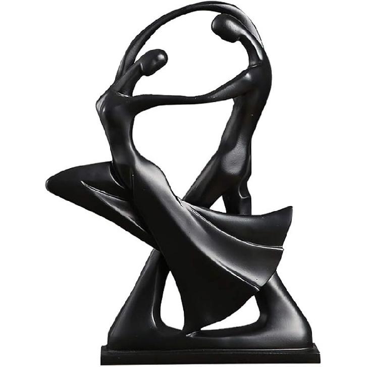 

Resin Figurines Sculpture Statue Love Decoration Crafts Home Decor Dancing Couple-Black чёрный