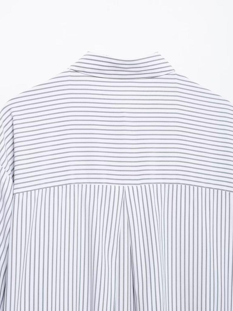 TAOP&ZA Women's Striped Long-Sleeve Shirt with Turn-Down Collar - Spring/Summer Collection