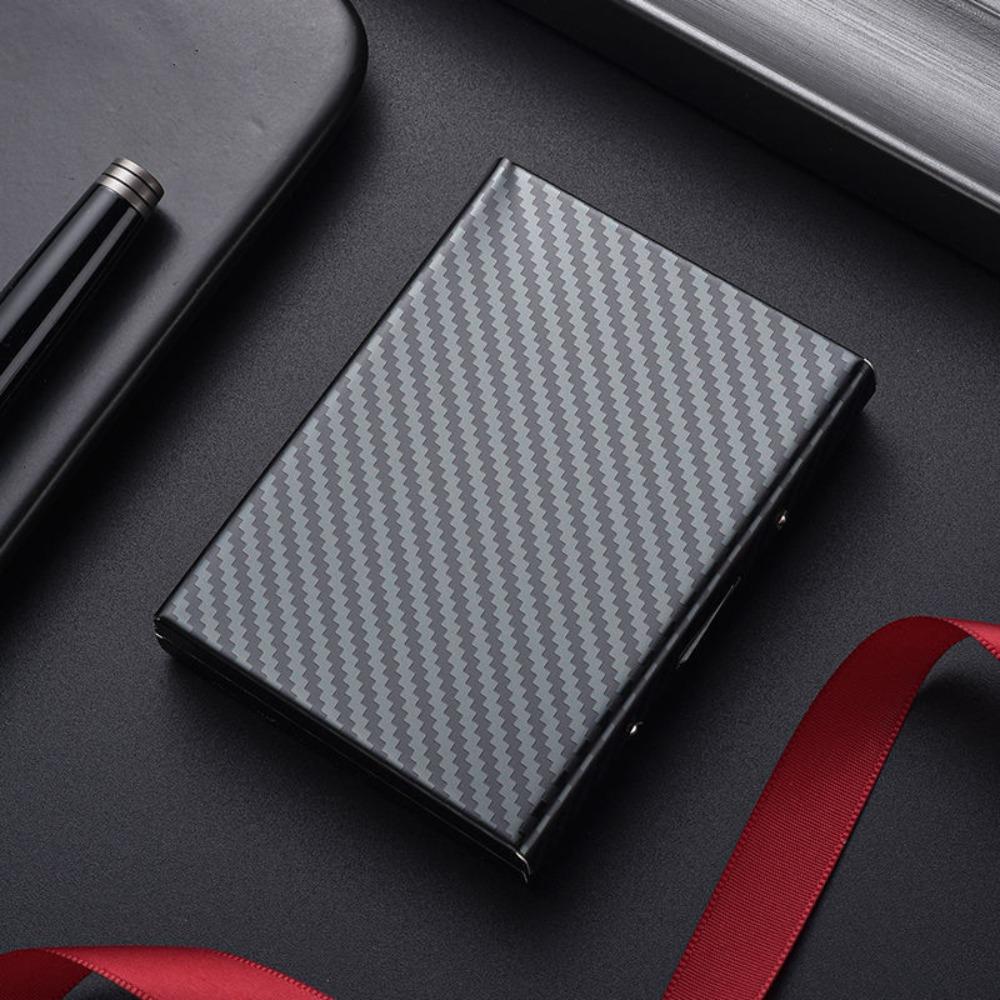 Business 6/10 Slots Credit Card Holder Anti RFID Slim Debit Box Stainless Metal Case Porte Carte Travel