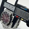 Used Very Good Condition Orient Chronograph Watch Bordeaux Dial Windshield New Y2K