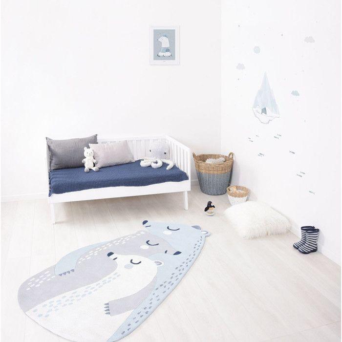 Tapis Lilipinso 100% Coton Les 3 Ours 90 x 170 cm