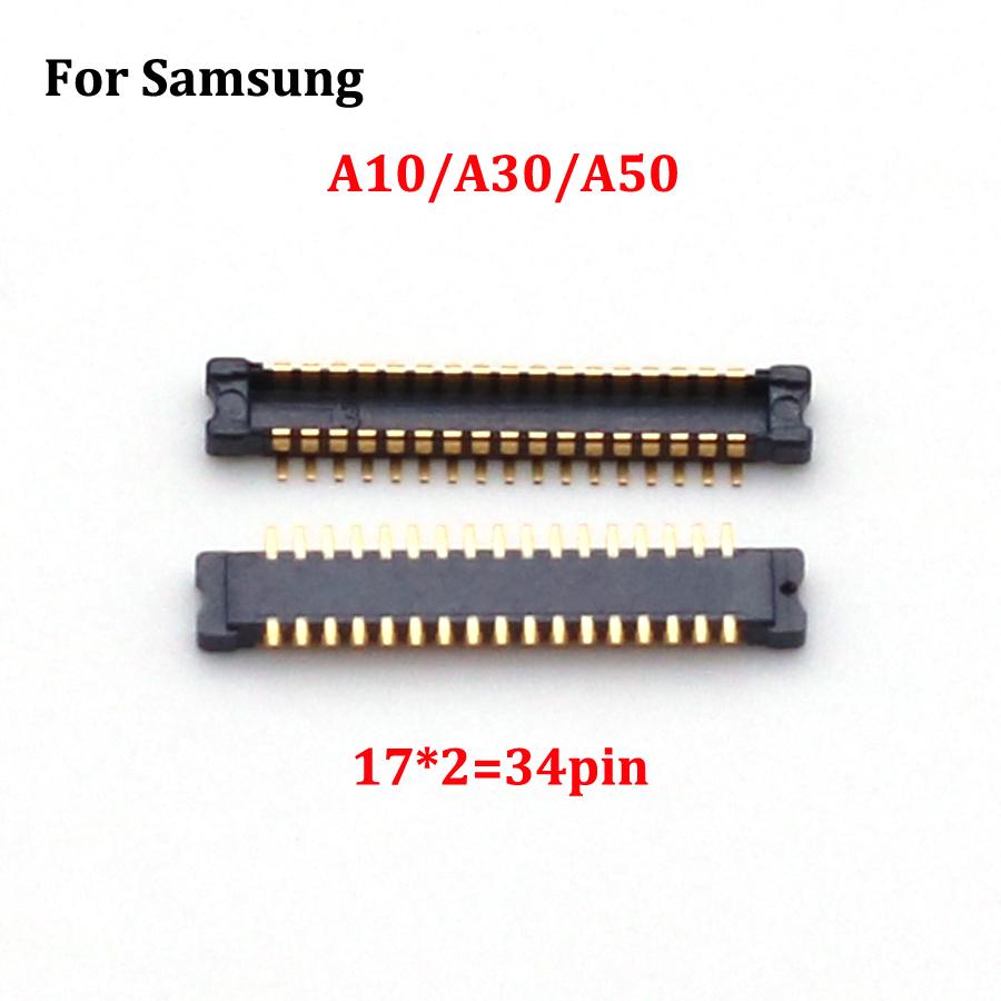 10pcs For Samsung S10 NOTE10 20 S21 S22 S23 A30S A40 A12 A50 A60 A02S A10S A14 LCD Display Screen Flex FPC Connector On Board